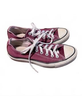 Converse All-Star Low Top Canvas Classic Lace-Up Garnet Burgundy Deep Red | sz 7
